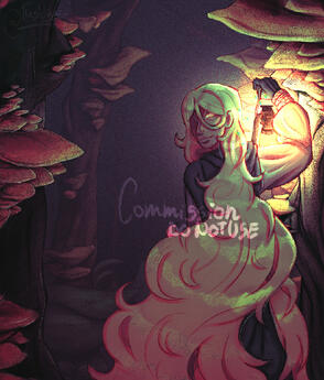 commission! || half body-full render-background(handdrawn)